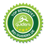 top bewertet-Badge von guiders.de